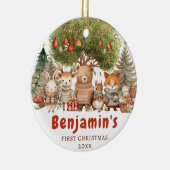 Woodland Baby's First Christmas Ornament Geschenk (Rechts)