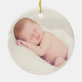 Woodland Baby's First Christmas Ornament Geschenk (Hinten)