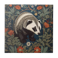 Woodland Badger William Morris Inspiriert