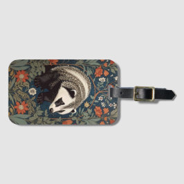 Woodland Badger William Morris Inspiriert Gepäckanhänger