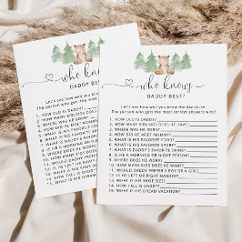 Woodland Bär, der Papa die beste Babydusche kennt