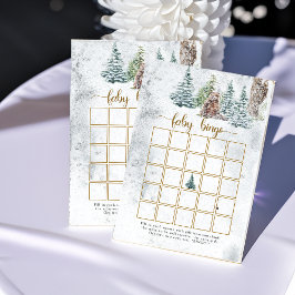 Woodland Bären Baby Dusche Bingame