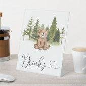 Woodland Bear Baby Duschgetränke Sockelschild (In SItu)