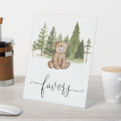 Woodland Bear Baby Duwer Favoriten Sockelschild (In SItu)