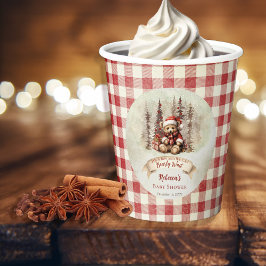 Woodland Bear Bear Bearly Wait Holiday Boy Baby Du Pappbecher