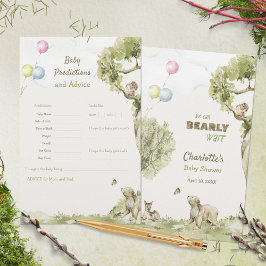 Woodland Bearly Wait Baby Predictions Advice Game