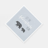 Woodland Bears Baby Dusche Party Serviette (Ecke)