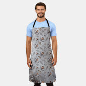 Woodland Birds and Leaves Apron Design Schürze (Getragen)