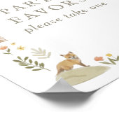 Woodland Birthday Party Lieblingszeichen Poster (Ecke)