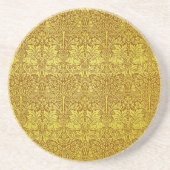 Woodland Blätter Gold Rabbit William Morris Muster Getränkeuntersetzer (Vorne)
