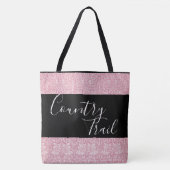 Woodland Blätter Pink Rabbit William Morris Patter Tasche (Vorderseite)