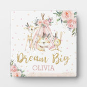 Woodland Blush Blumenstrauß Boho Dream Big Plaza Fotoplatte (Vorderseite)