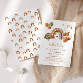 Woodland Boho Babydusche Einladung