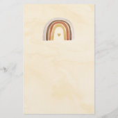 Woodland Boho Rainbow Guess, der sagte, es Spiel (Rückseite)