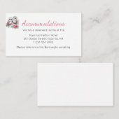 Woodland Boho Rustic Owl Wedding Accommodations Begleitkarte (Vorne/Hinten)