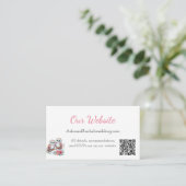 Woodland Boho Rustic Owl Wedding Website  Begleitkarte (Stehend Vorderseite)
