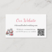 Woodland Boho Rustic Owl Wedding Website  Begleitkarte (Vorderseite)
