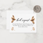 Woodland Book Request Book Book for Baby Insert Ca Mitteilungskarte (Vorderseite/Rückseite Beispiel)