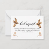 Woodland Book Request Book Book for Baby Insert Ca Mitteilungskarte (Vorderseite)