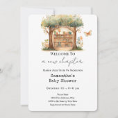 Woodland Books Nächstes Kapitel Kinderdusche Einla Einladung (Vorderseite)