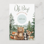 Woodland Boy Adventure Scratch Off Game Card Begleitkarte (Vorderseite)