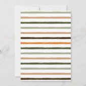 Woodland Boy Baby Shower Einladung (Rückseite)