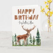 Woodland Buck Boys "Happy Birthday" Karte (Gelbe Blume)