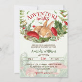 Woodland Bunny Baby Dusche Einladung (Vorderseite)