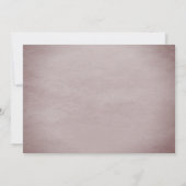 Woodland Bunny Baby Dusche | Rosa Einladung (Rückseite)