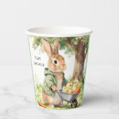 Woodland Bunny Baby Shower Pappbecher (Vorderseite)