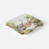 Woodland Bunny Baby Shower Pappteller (Gewinkelt)