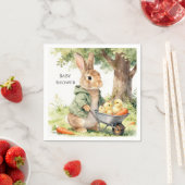 Woodland Bunny Baby Shower Serviette (Beispiel)