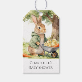 Woodland Bunny Baby Shower Thank You Geschenkanhänger