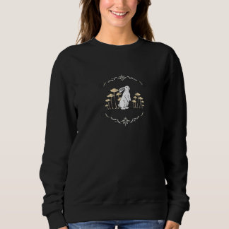 Woodland Bunny Rabbit and Mushrooms Sweatshirt