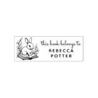 Woodland Bunny Rabbit Buch gehört zu Ex Libris