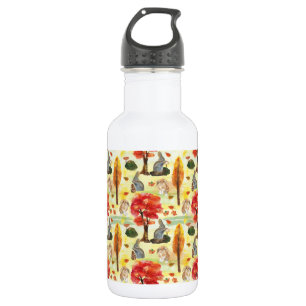 Woodland Bunny Rabbit Wasserfarbe Edelstahlflasche