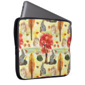 Woodland Bunny Rabbit Wasserfarbe Laptopschutzhülle (Vorne Rechts)