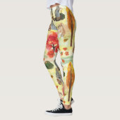 Woodland Bunny Rabbit Wasserfarbe Leggings (Links)