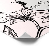 Woodland Bunny Spring Baby Dusche Willkommen Poster (Ecke)