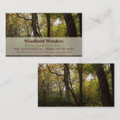 Woodland Business Card Visitenkarte (Vorne/Hinten)