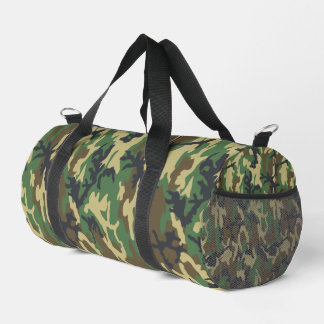 Woodland Camo Duffel Bag for Gym, Travel or Duty	 Duffle Bag