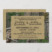 Woodland Camouflage and Burlap I Do Barbecue Einladung (Vorne/Hinten)