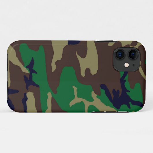 Woodland Camouflage Apple Case-Mate iPhone Hülle (Rückseite (Horizontal))