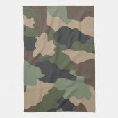 Woodland Camouflage Camouflage Khaki Tan Black Geschirrtuch (Vertikal)