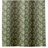 Woodland Camouflage Camouflage Muster Duschvorhang (Vorderseite)