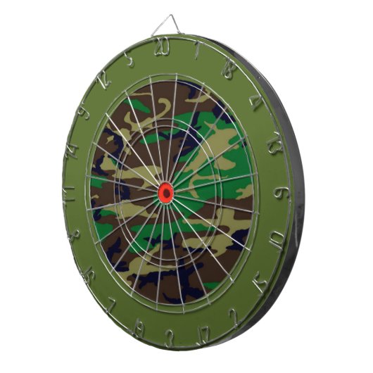 Woodland Camouflage Dart Board Dartscheibe (Vorderseite rechts)