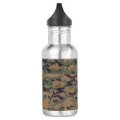 Woodland Camouflage (digital) Edelstahlflasche (Links)