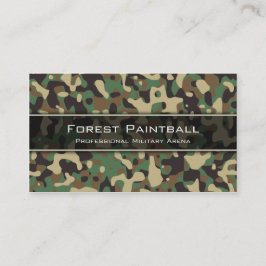 Woodland Camouflage, Flecktarn Camouflage Business Visitenkarte