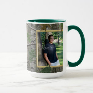 Woodland Camouflage Foto Tasse