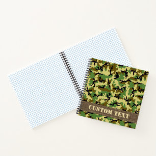 Woodland Camouflage Notizbuch
